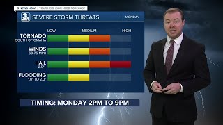 Tim s Omaha Monday Severe Weather Forecast