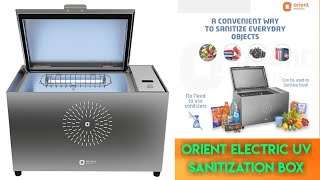 Orient UV Sanitech I UVC light based sanitisation chamber | ORIENT ELECTRIC UV SANITIZATION BOX