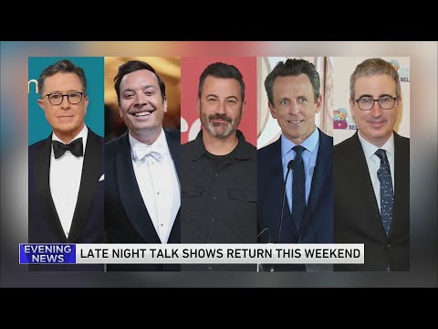 Late Night talk shows return this weekend following writers strike - YouTube