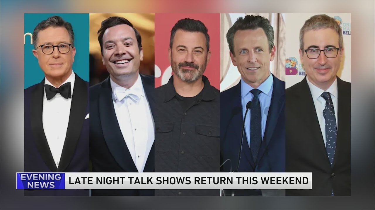Late Night talk shows return this weekend following writers strike