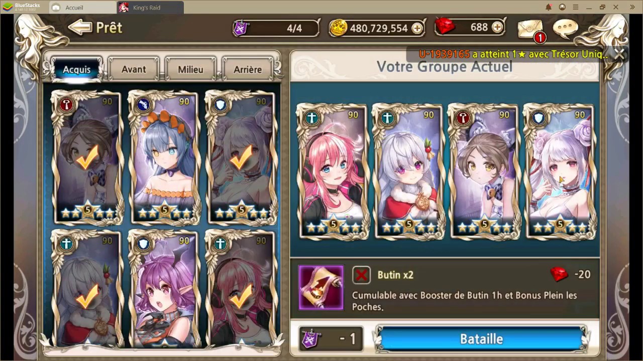 「 King's Raid 」Xakios Hell ( One Ticket "4.28"  ) Lewisia Dps