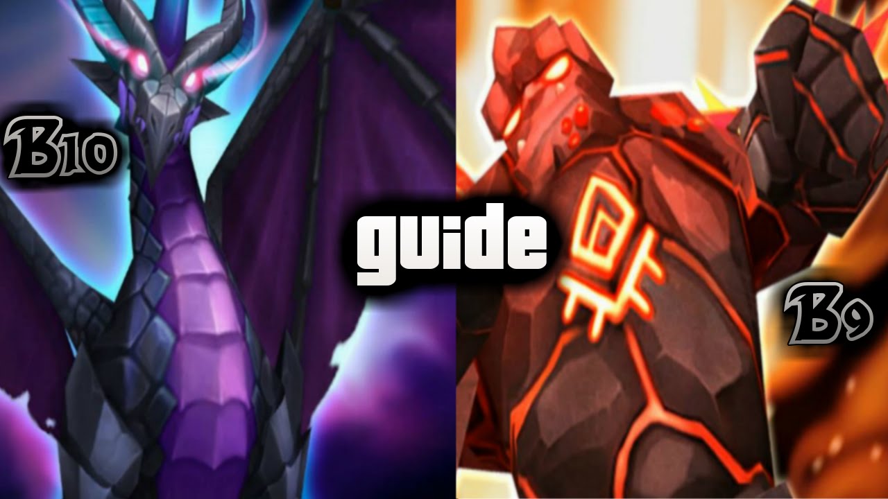 F2PG Summoners War - Dragon B10 Auto Guide Giants Keep B9  Lumi Lumirecia runes tips and tricks