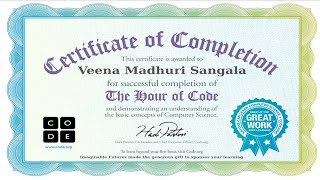 Hello world space theme Hour Of Code in code.org Wealth