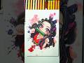 Drawing Nezuko 🌸 #demonslayer #anime #shorts