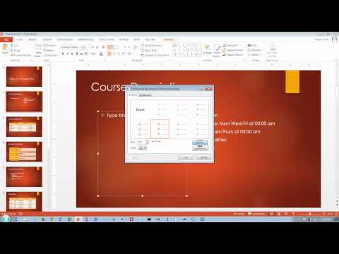 PowerPoint 2013/2016: Formatting text boxes and bulleted lists. Aligning Text boxes