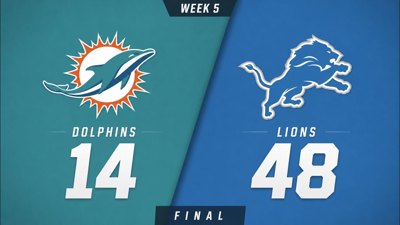 Madden 5 Lions vs Dolphins Game 5