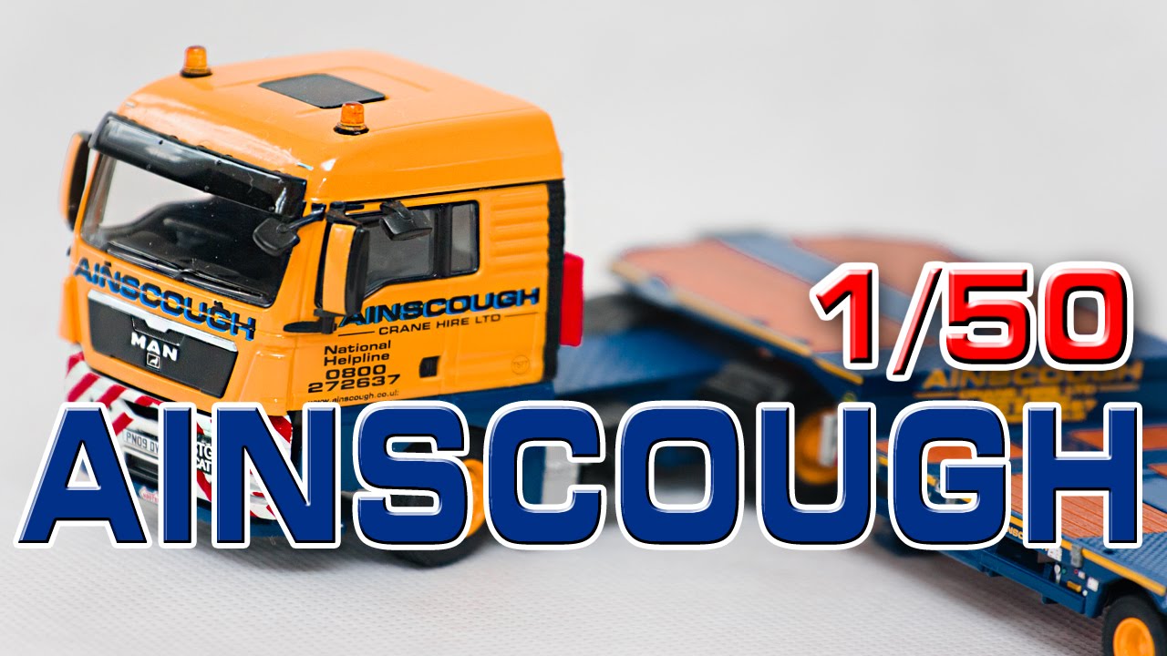 Ainscough Crane Hire MAN Nooteboom Model Trucks WSI 1/50