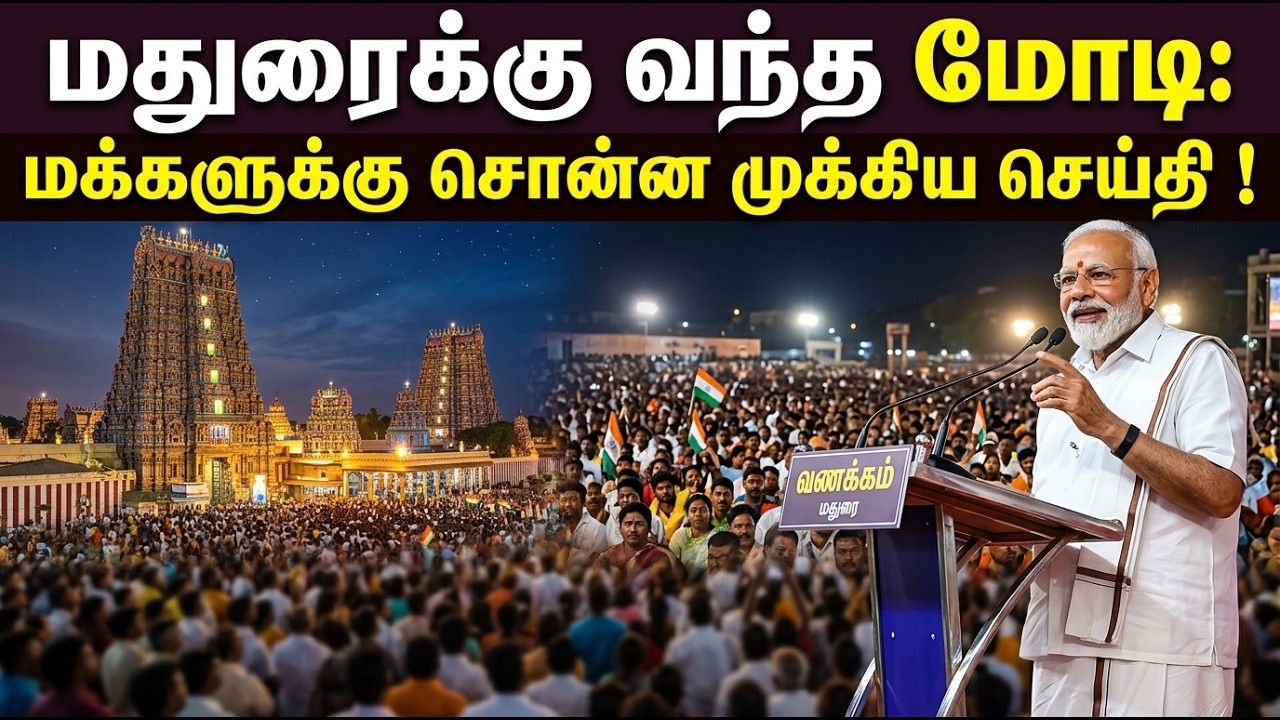 மதுரையில் மோடி மக்களுக்கு சொன்ன உக்கிய செய்தி | MAdurai | PM Modi | Tamil News