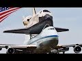 スペースシャトルを背中に乗せて空輸するボーイング747 NASAシャトル輸送機