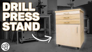 Drill Press Stand with Storage | DIY | Woodworking