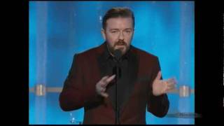 Golden Globe Awards 2012 - Ricky Gervais Opening Monologue - http://film-book.com