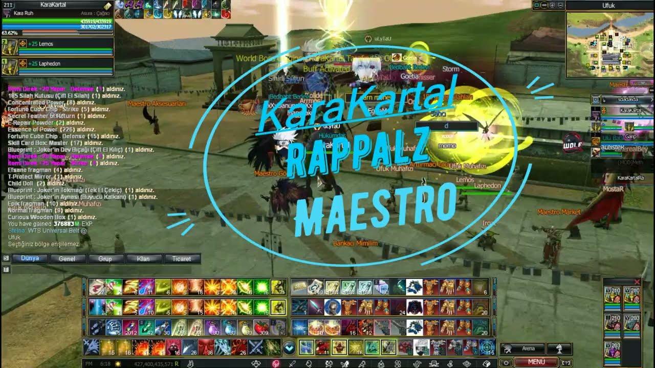 Rappelz Maestro Pvp Server World Boss (KaraKartal) YouTube