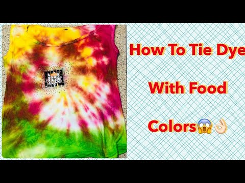How To Tie Dye With Food Colors
