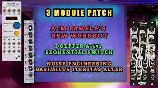 3 Module random noise patch // Pamela's New Workout, Doepfer A-151, Basimilus Iteritas Alter