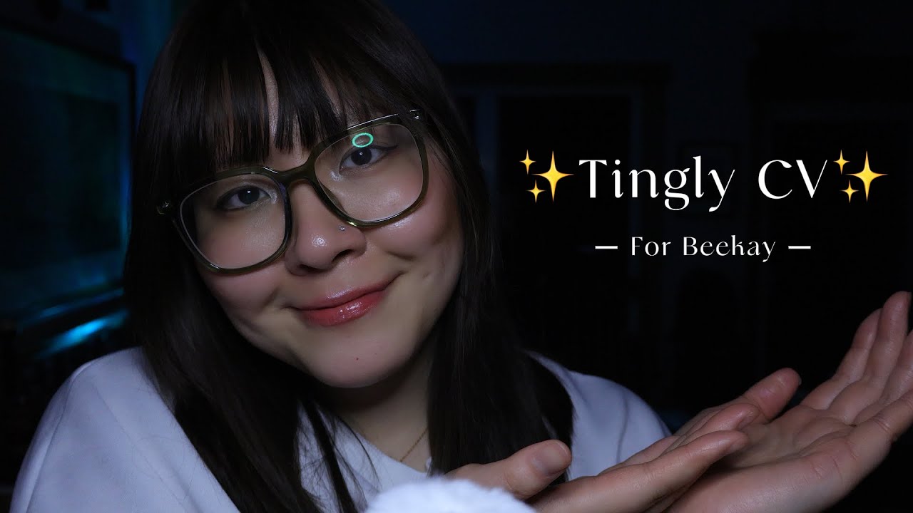 CV ASMR Echoey water bottle, Fluffy mic scratching & Bubble mouth