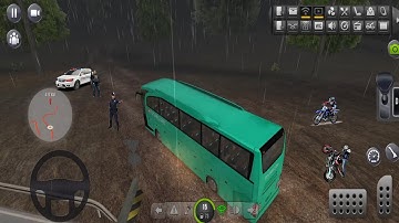Offroad Bus Driving Through Heavy Rain - Bus Simulator Ultimate - Android Gameplays 19