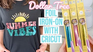 I TESTED DOLLAR TREE'S FOIL IRON-ON WITH MY CRICUT MACHINE | SEE THE RESULTS 🤯