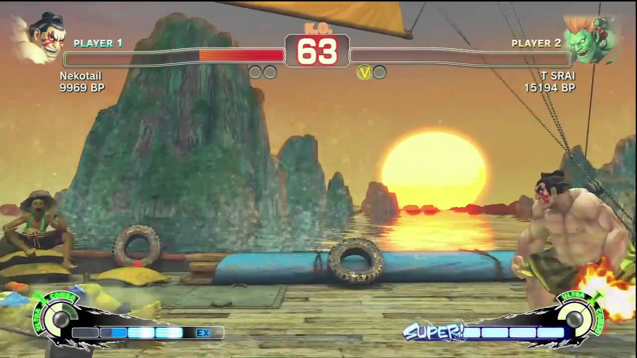 SSF4: Nekotail (Honda) VS T SRAI (Blanka)