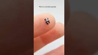 micro crochet panda #microartist #microcrochet #crochet #panda