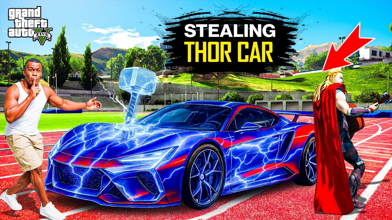 Franklin Stealing THUNDER CAR Franklin Got Ultimate Power in Gta 5