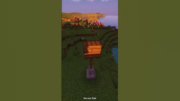 How to make an aesthetic medieval lamppost in Minecraft!