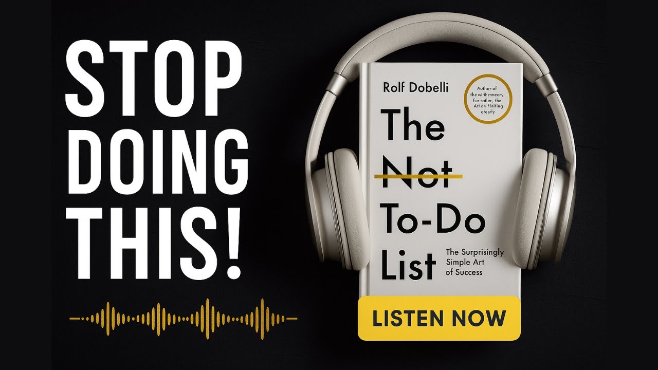 Productivity Lies You Need to Quit : The Not To Do List | Rolf Dobelli | Audiobook Summary