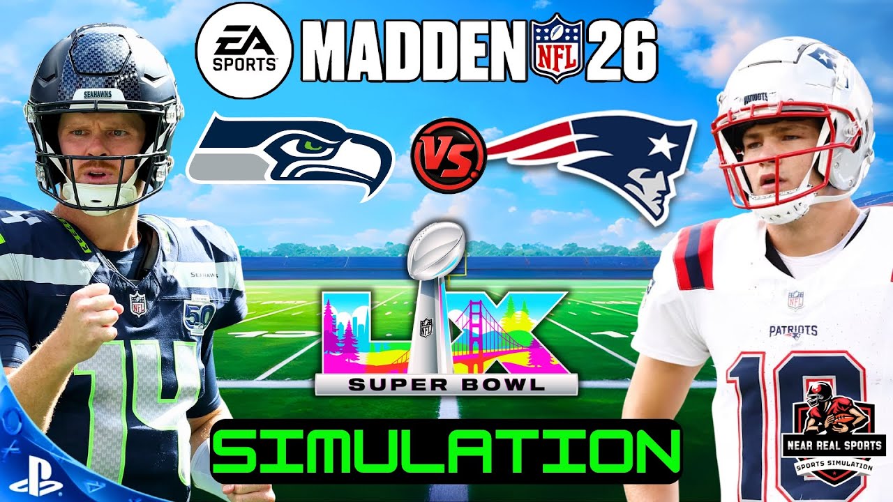 SEAHAWKS vs PATRIOTS | NFL SUPER BOWL | MADDEN 26 PREDICTIONS