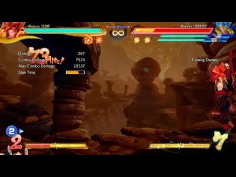 Another SSJ4 Gogeta combo practice clip