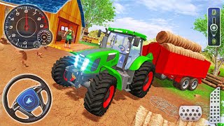 Farming Tractor Trolley Simulator 2022 - Cargo Tractor Offroad Driver Games - Android Gameplay screenshot 5