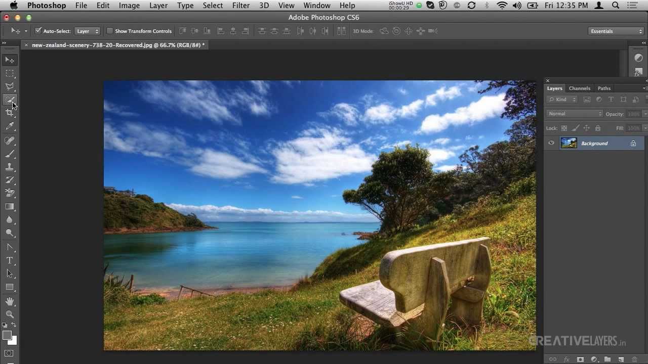 Refining A Selection With Brush Tool in Adobe Photoshop CS6 - YouTube