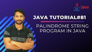 Palindrome String Program In Java | In Hindi