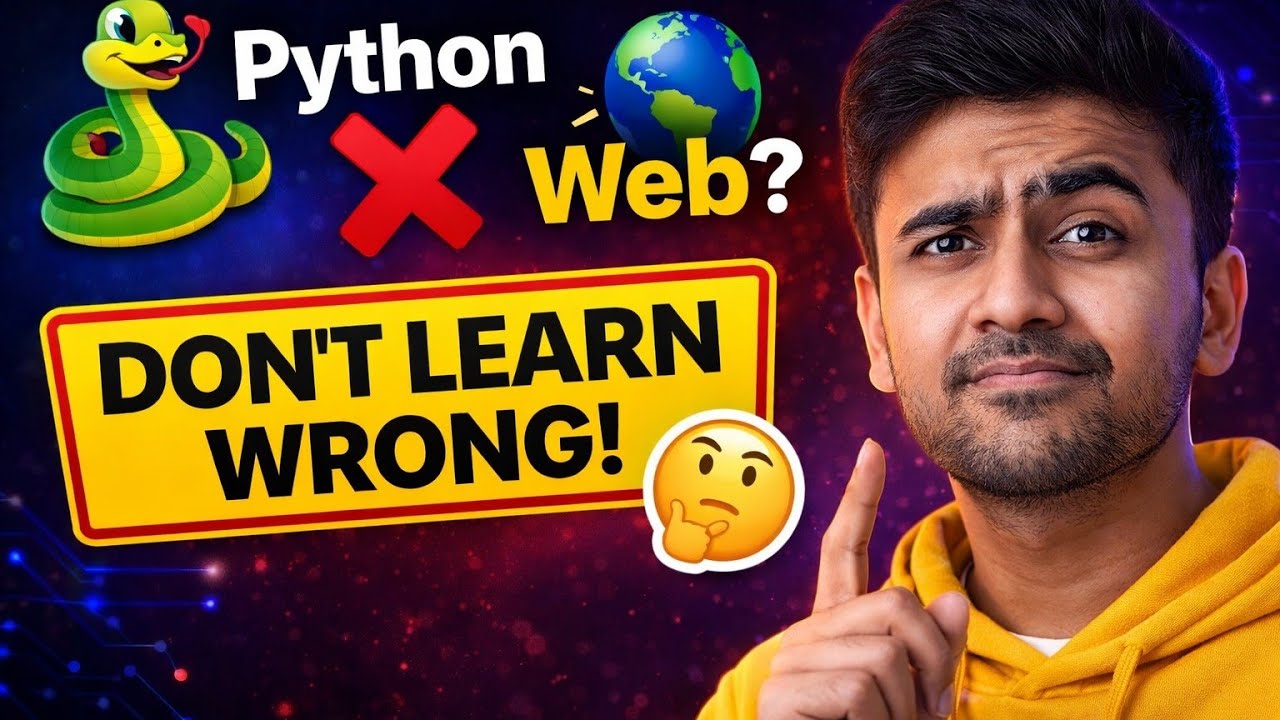 Python vs Web Development | What Should You Learn First? - YouTube