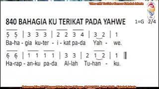 PS 840 Bahagia Kuterikat Pada Yahwe [Mazmur Tanggapan HR Tritunggal Maha Kudus/Th B]