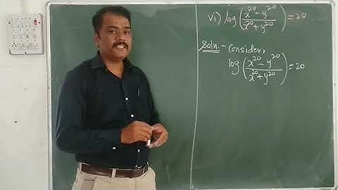 Differentiation: Exercise 1.3-Part-6: Logarithmic Differentiation & Derivatives of Implicit Function