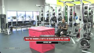 Combine Academy - Vertical Jump - Dumbbell Seated Box Jump