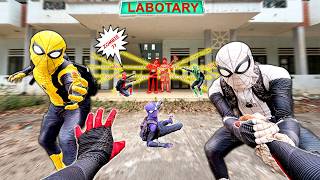 6 Spider-Man Bros Saw ZOMBIES in Abandoned LABORATORY ?? ( Secret Experiment Story POV ) screenshot 3