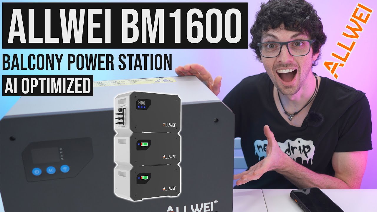 2025's Most Intelligent Balcony Power Station! - ALLWEI BM1600 Review & Test (AI Money Saver)