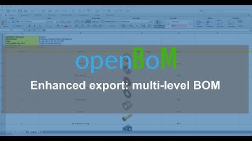 openBoM: Enhanced export - multi-level BOM