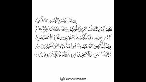القارئ عبد الله الجهني - سورة المائدة - من الآية 118 إلى الآية 120