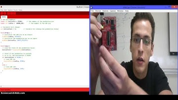 TI MSP430: reading a button input  (Lesson 4)