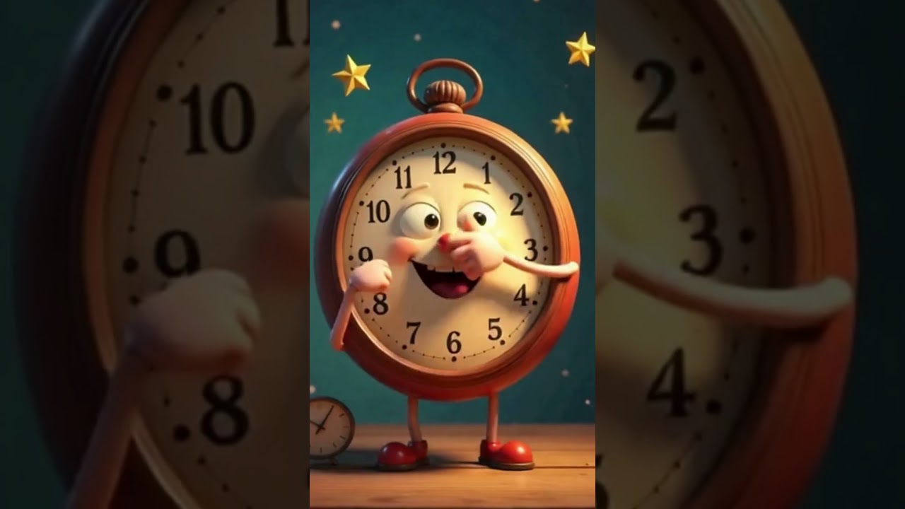 The Laughing Clock  | Funny Kids Poem & Time Learning Song | Learn Time with Laughter
