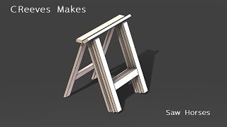 Creeves Makes Diy Folding Saw Horses Ep001
