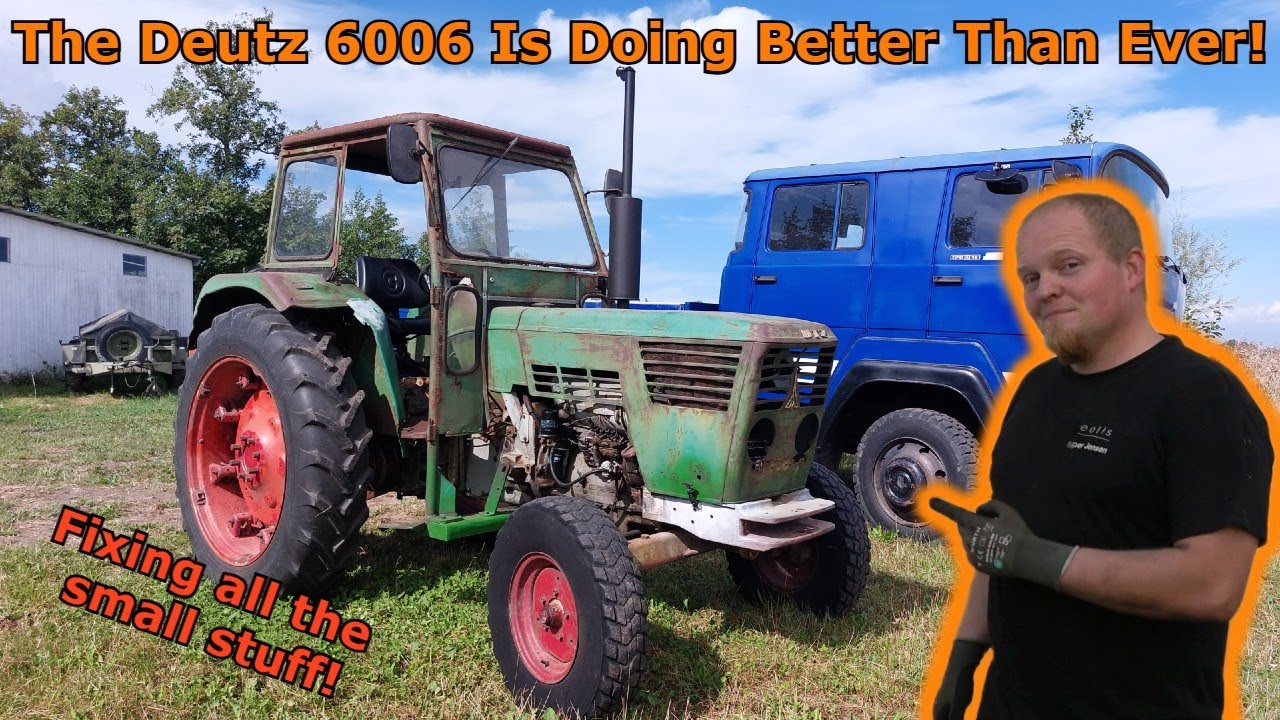 Deutz 6006 - Part 4 - Exhaust, Engine Stop,  Seat and a lot of other Stuff