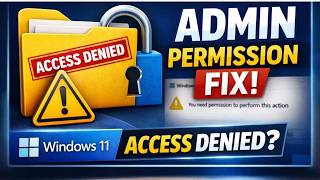 Fix “You Need Administrator Permission” Windows 11 (Access Denied) | 2026