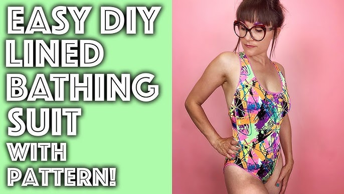 DIY High Waisted Bikini Bathing Suit Bottoms With Tie Up Side With