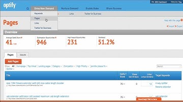 Optify Training Video - Pages Overview