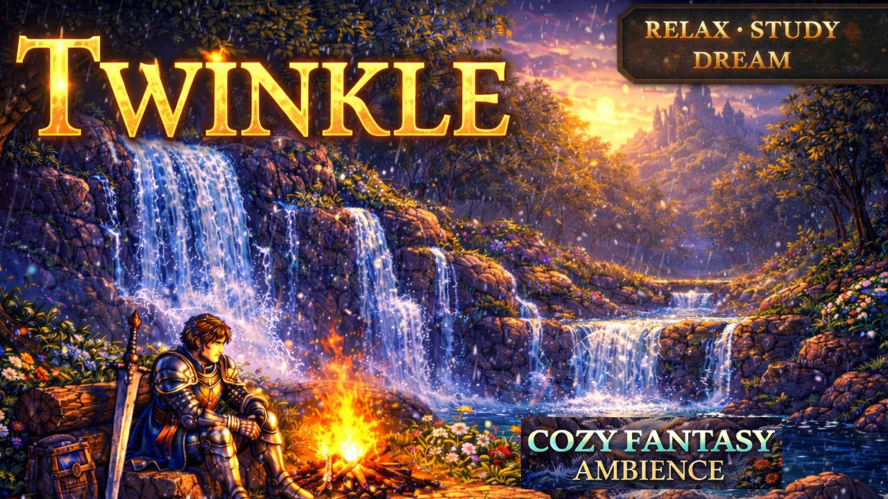 Twinkle 🌟  2 Hours Cozy Medieval Fantasy Pixel Art Music for Relax, Study & Sleep