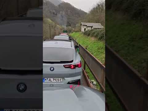 Train and BMW, amazing view on pure nature!