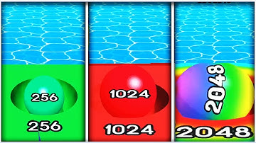 Ball Run 2048 - 2048 Ball Game - Gameplay walkthrough - Levels 21-40 (UPDATE 1.0.7)