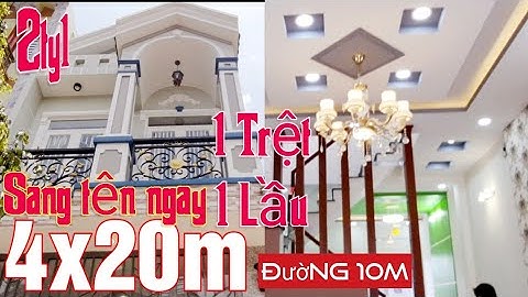 Bán nhà 1 lầu 1 trệt 4x20m đường nhựa 10m kdc an ninh 3p.n cuối Hóc Môn Phan Văn Hớn sang tên ngay